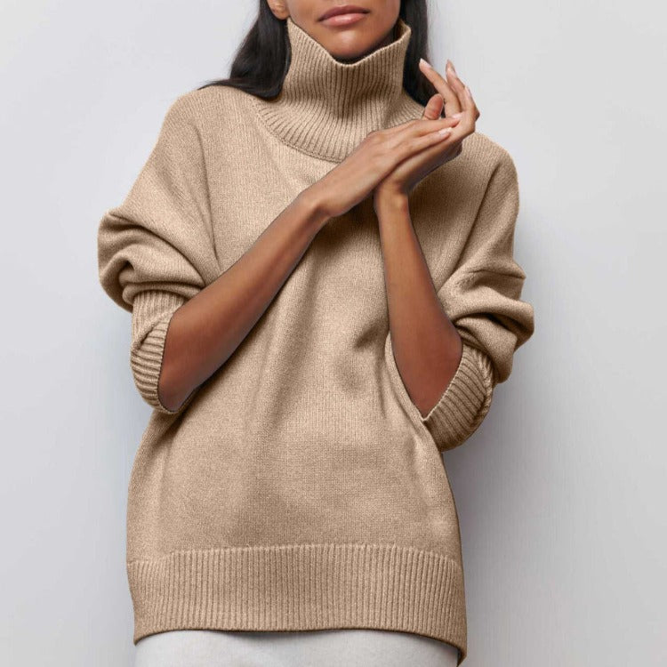 Comfy Turtleneck Knitted Pullover