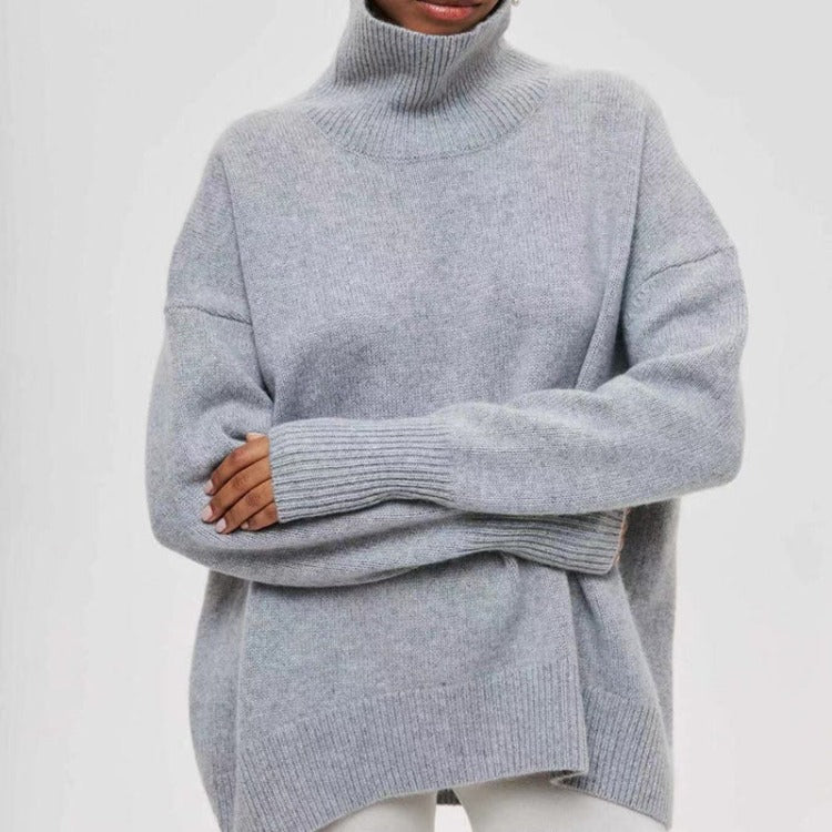 Comfy Turtleneck Knitted Pullover