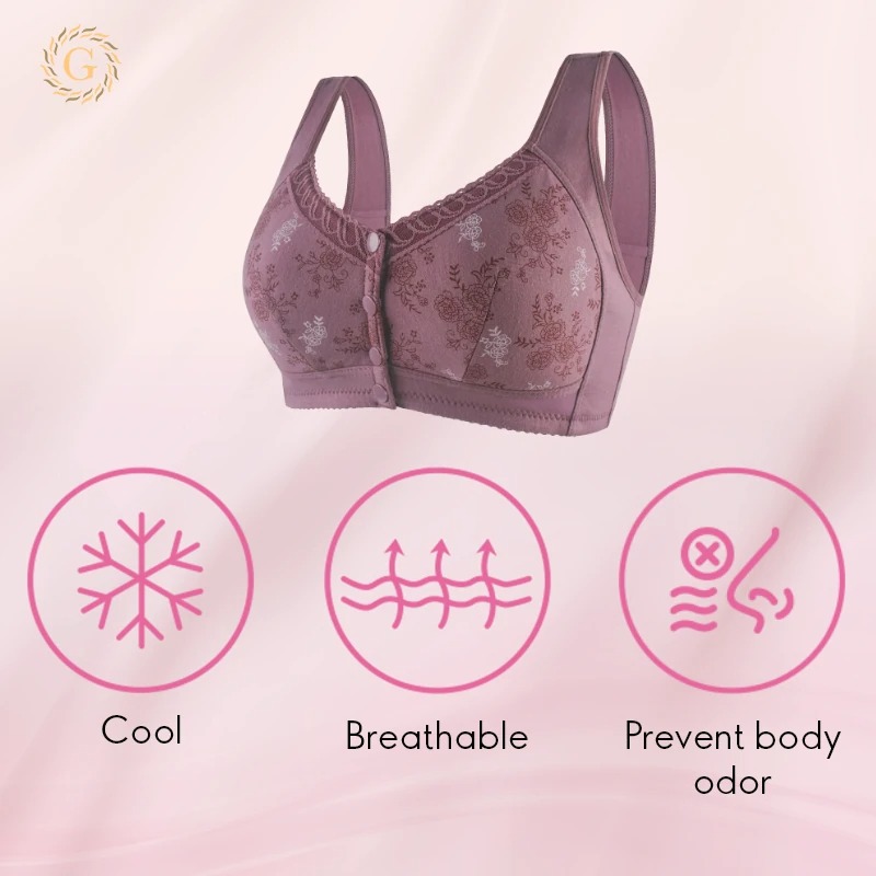 Glamorette - LAST DAY SALE 80% - Cotton Front Closure Bra