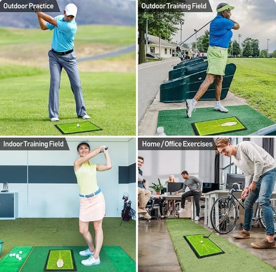 Golf Training Mat for Swing Detection Batting