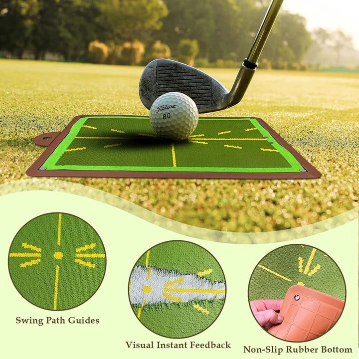 Golf Training Mat for Swing Detection Batting