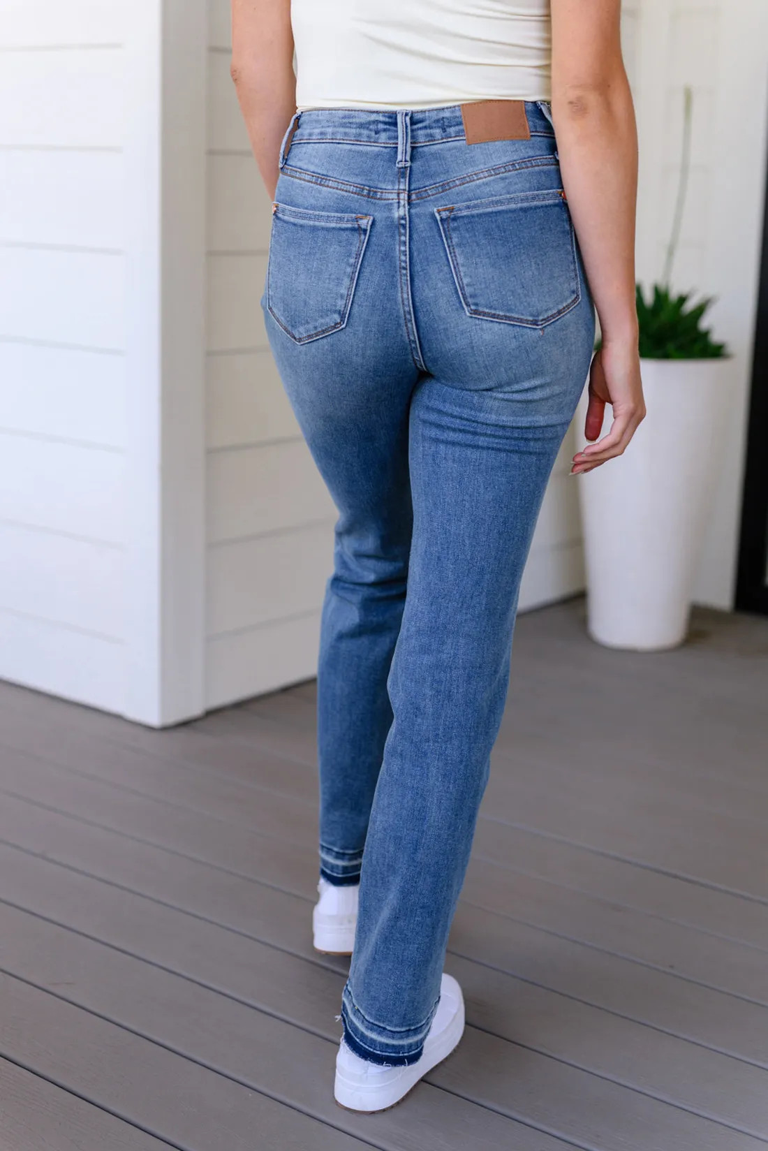 High-Rise Tummy Control Bootcut Jeans