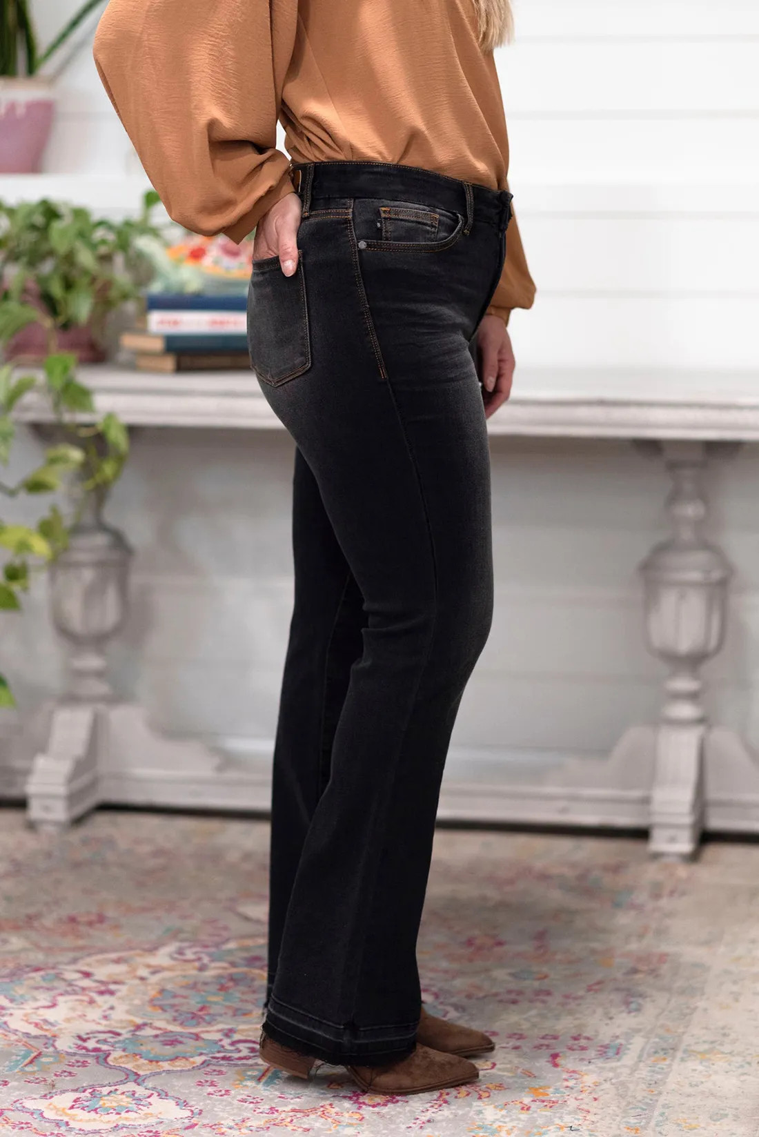 High-Rise Tummy Control Bootcut Jeans