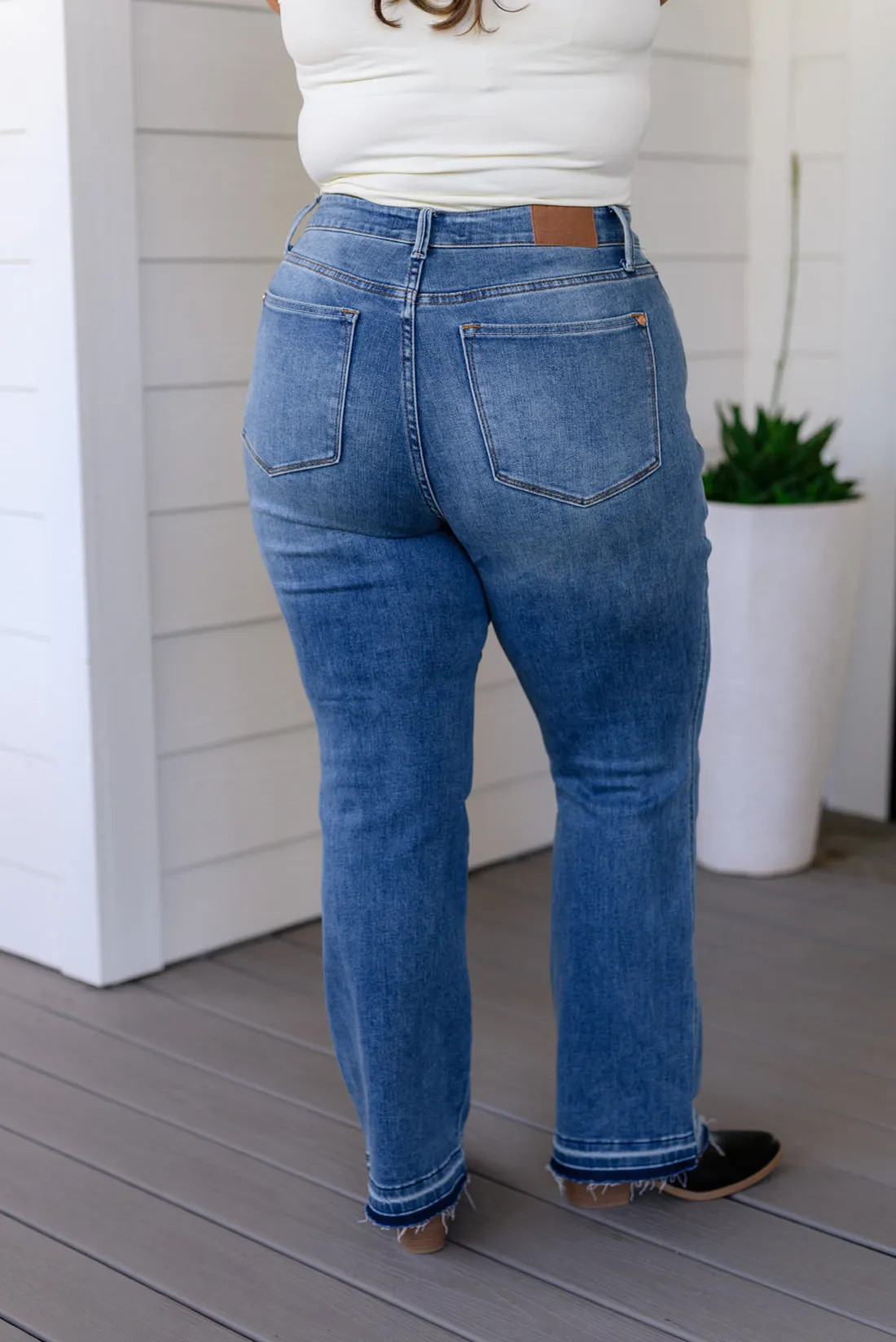 High-Rise Tummy Control Bootcut Jeans