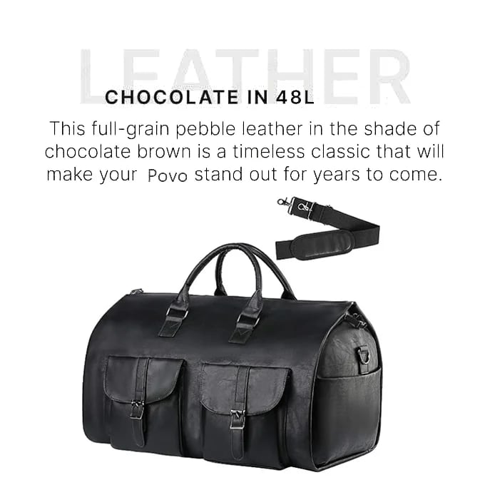 Brown-sleek LAST DAY 40% OFF - THE CONVERTIBLE DUFFLE GARMENT LUGGAGE