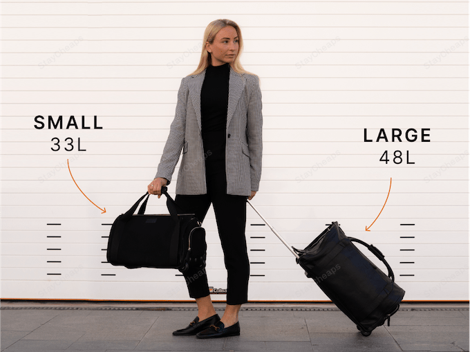 Brown-sleek LAST DAY 40% OFF - THE CONVERTIBLE DUFFLE GARMENT LUGGAGE