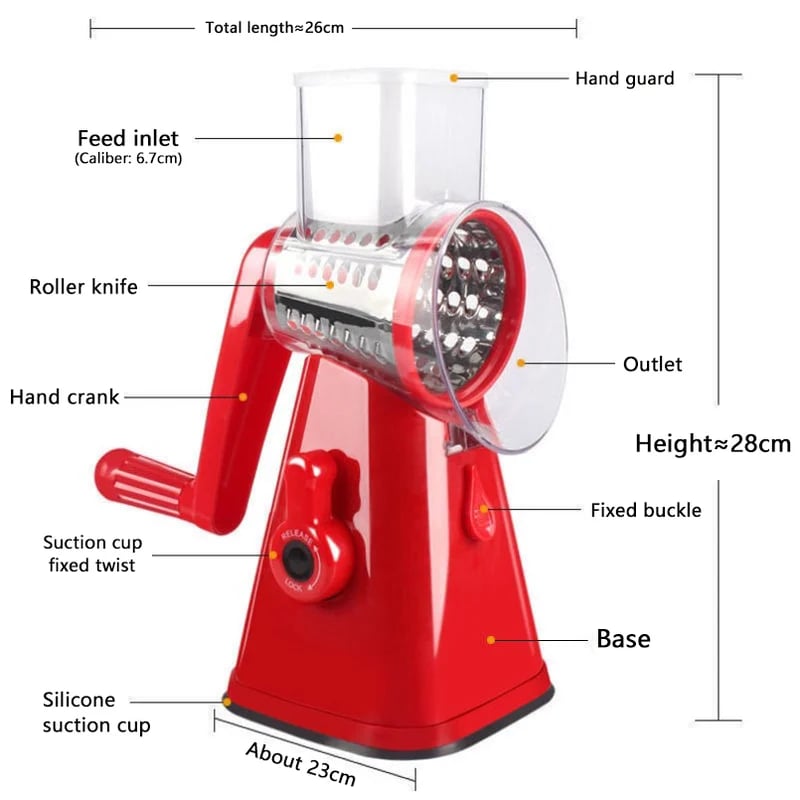 Multifunctional vegetable cutter and slicer