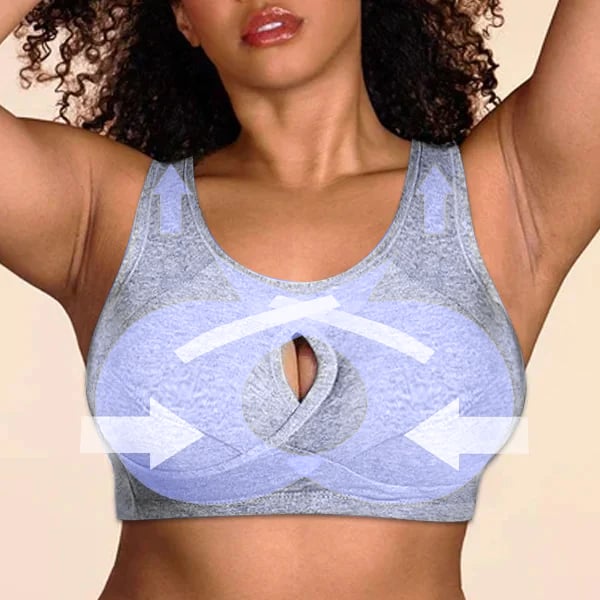 Pure Cotton Instantly lifts Anti-Sagging Wirefree Bra