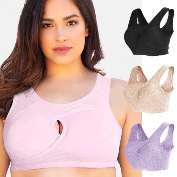 Pure Cotton Instantly lifts Anti-Sagging Wirefree Bra