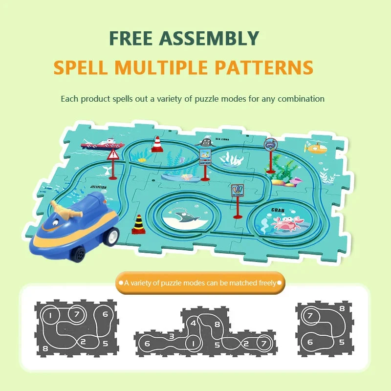 Black Friday Sale 50% Off – Children’s Educational Puzzle Track Car Play Set