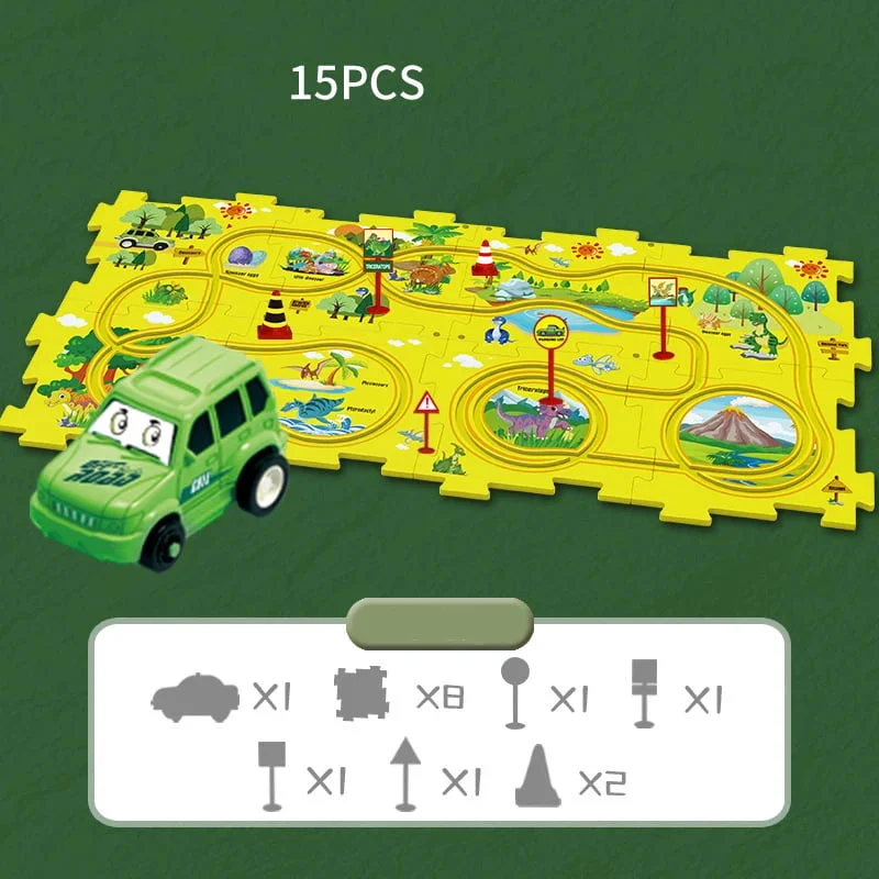 Black Friday Sale 50% Off - Children's Educational Puzzle Track Car Play Set