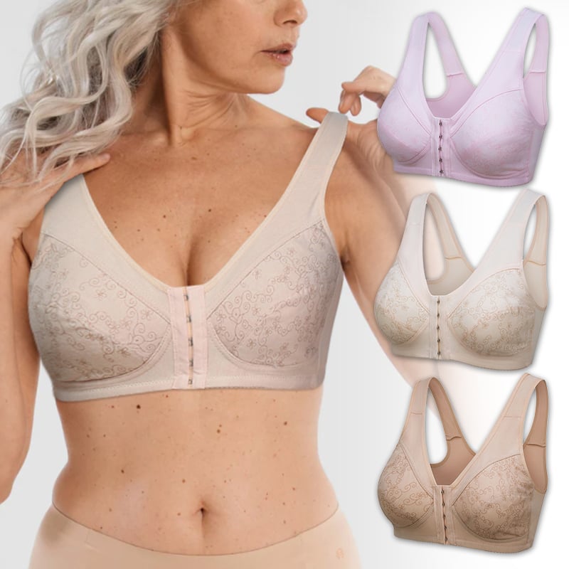 Design for Senior Front Closure Cotton Bra