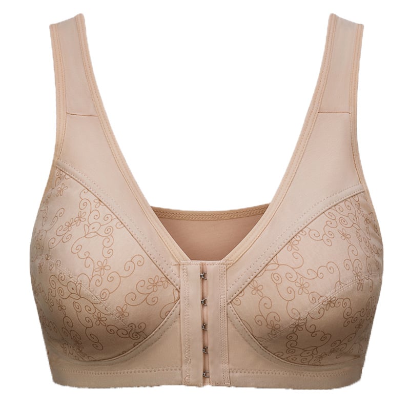 Design for Senior Front Closure Cotton Bra