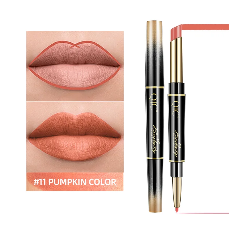 instantaneou Last Day 49% OFF-Double-ended Lipstick Automatic Lip Liner Matte Waterproof Non-fading Non-stick Lipstick