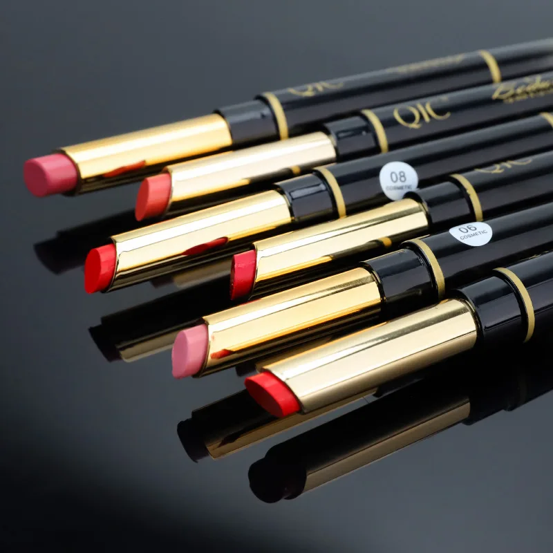 instantaneou Last Day 49% OFF-Double-ended Lipstick Automatic Lip Liner Matte Waterproof Non-fading Non-stick Lipstick