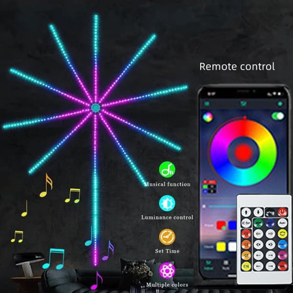 sunnyluckday Last Day Promotion 49% OFF - WiFi Bluetooth Smart Fireworks Led Light