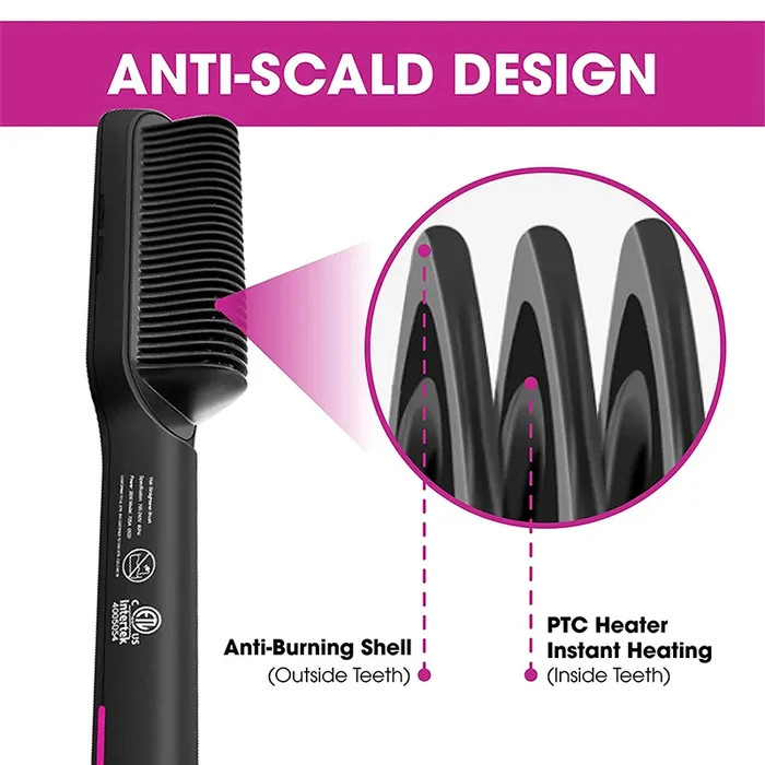 PROMOTION 49% OFF - Negative Ion Hair Straightener Styling Comb