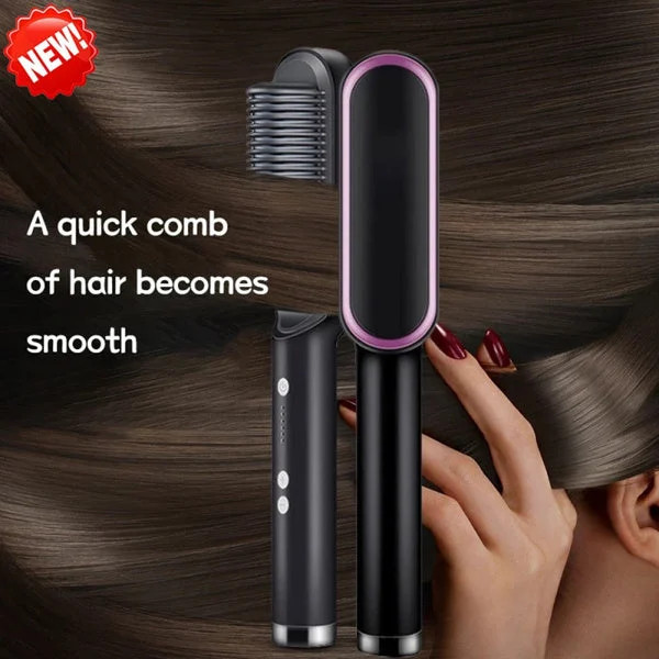 PROMOTION 49% OFF - Negative Ion Hair Straightener Styling Comb