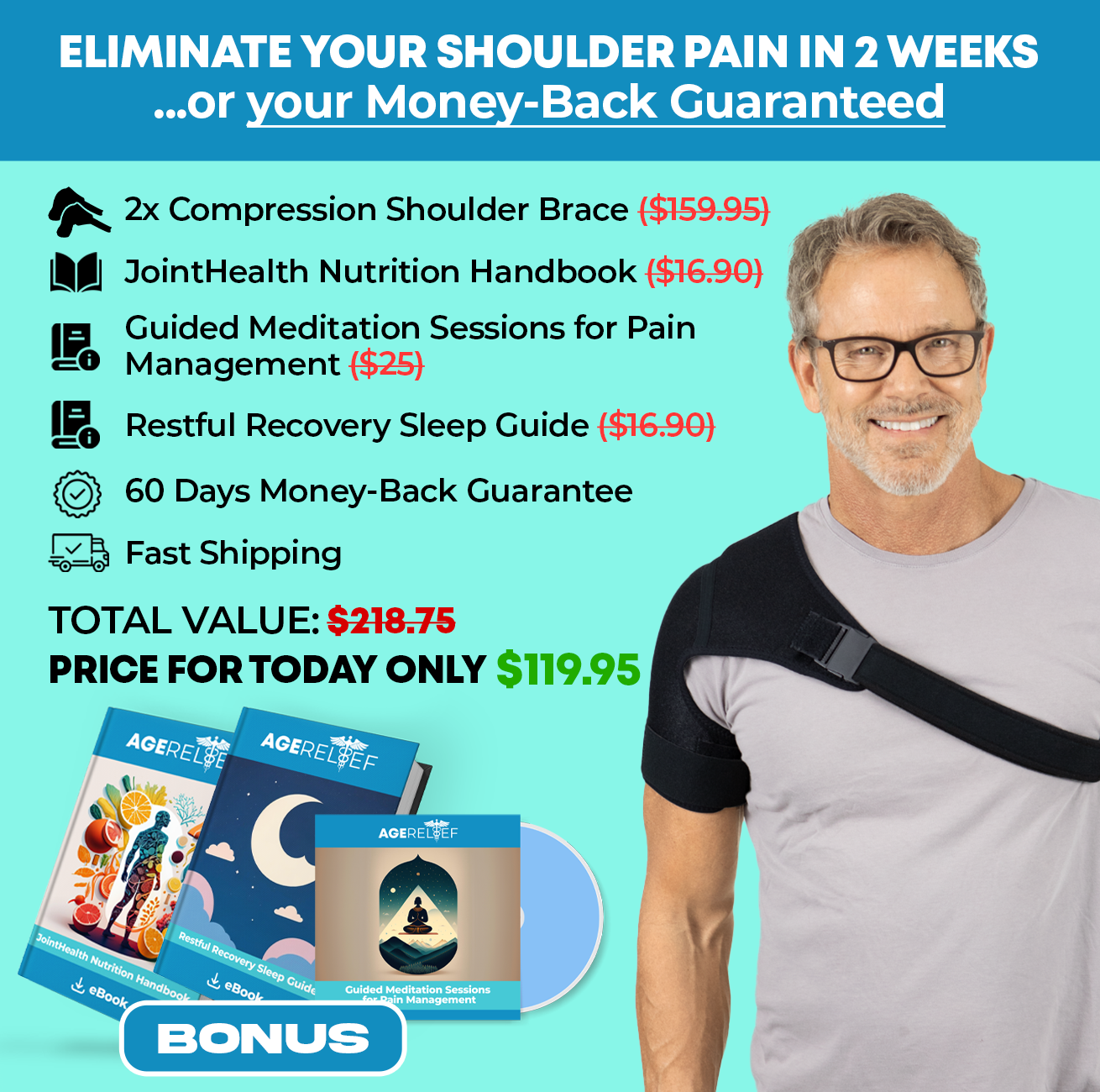 AgeRelief - The Compression Shoulder Brace