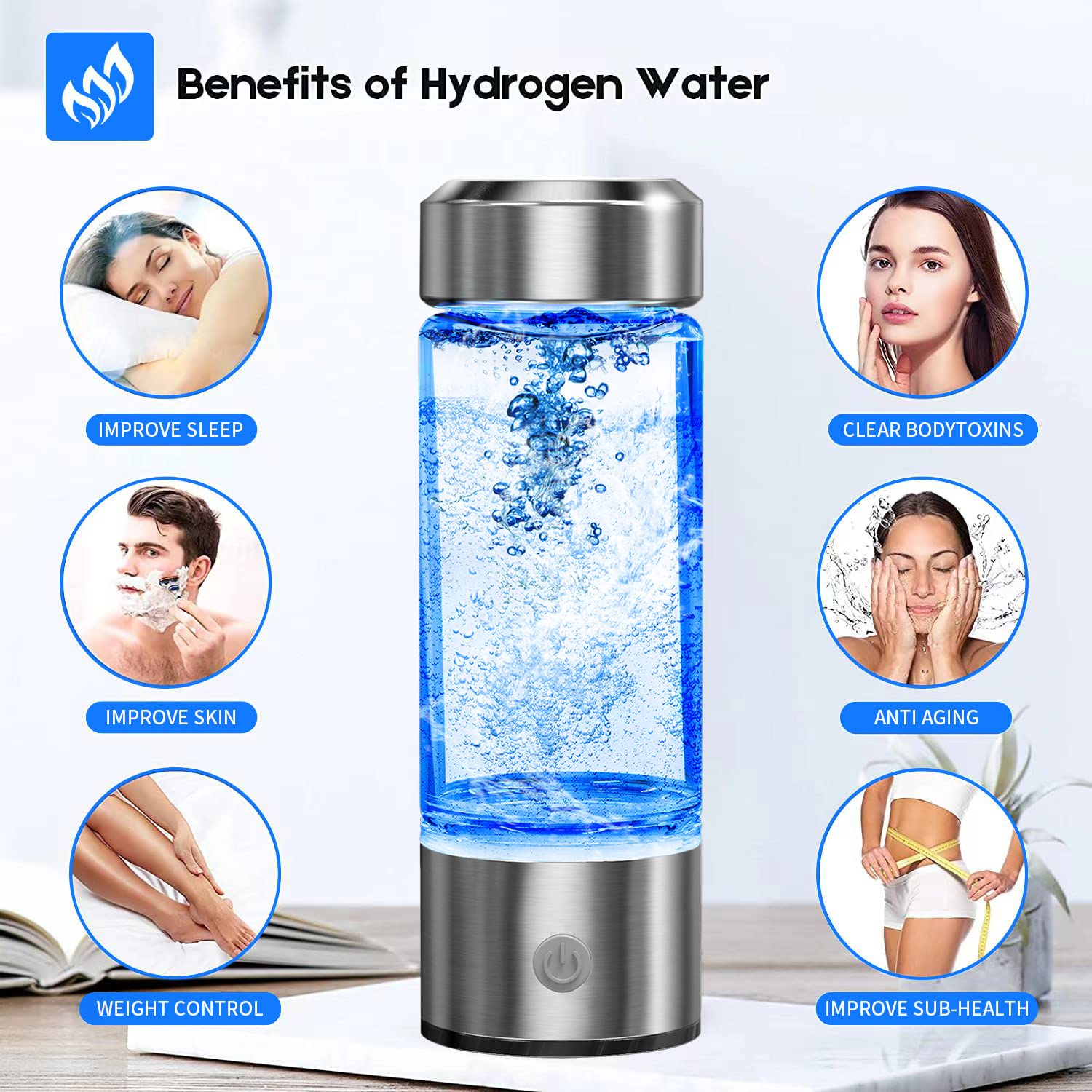 Hydrohealth – Hydrogen Water Bottle