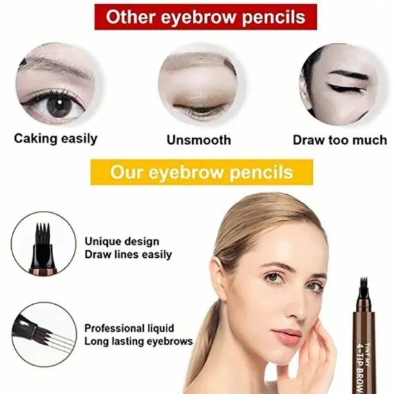 Makefullbeauty Waterproof Natural Eyebrow Pen Basple 