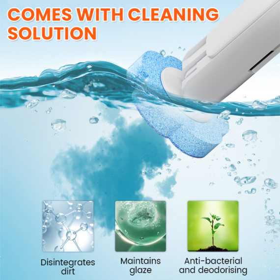 Nurbini Eco-Friendly Bathroom Toilet Replacement Cleaning Brush