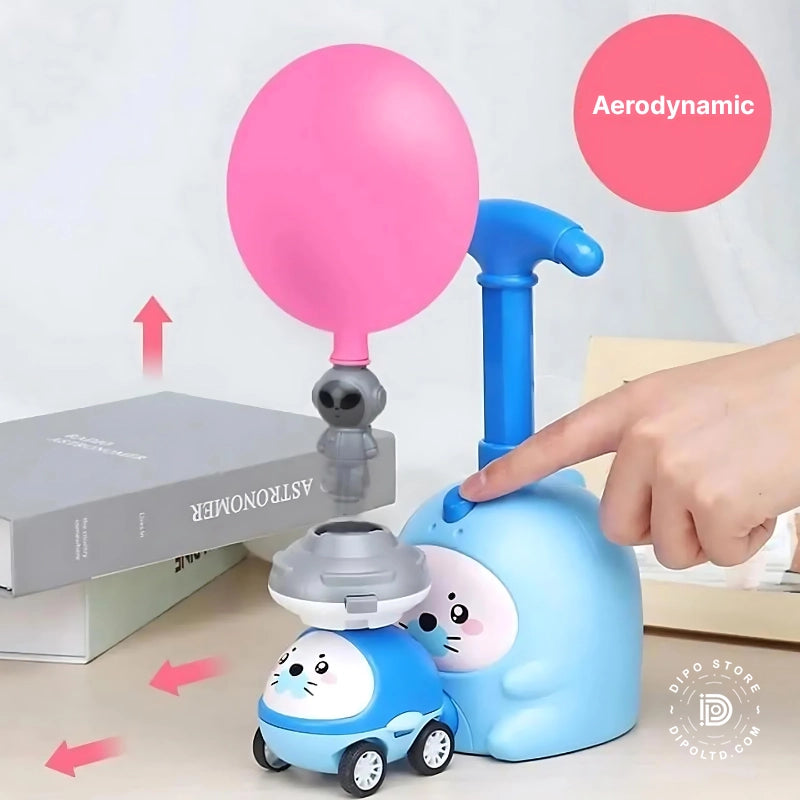 Aerodynamic Balloon Launcher Car Toys