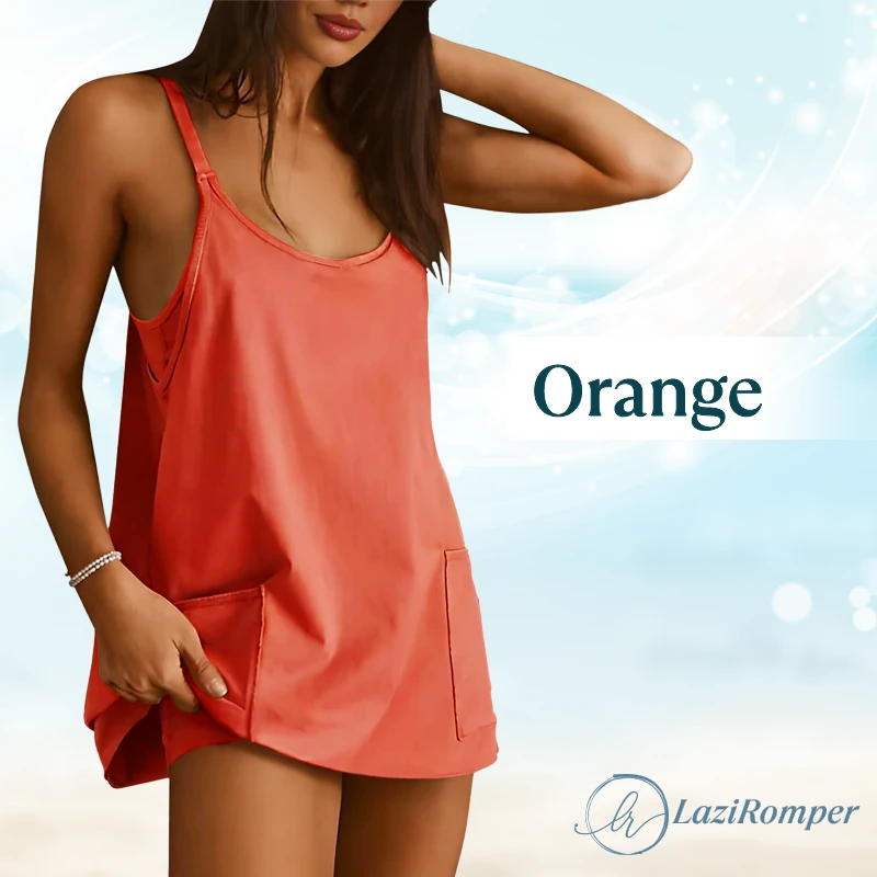 LaziRomper - Camisole Romper with Built-in Layers