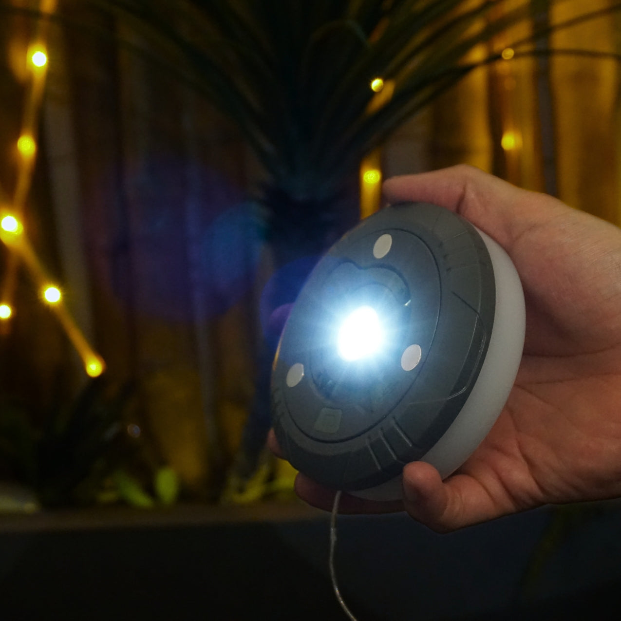 Retractable Camping Lights: All-in-One Warm & RGB Modes