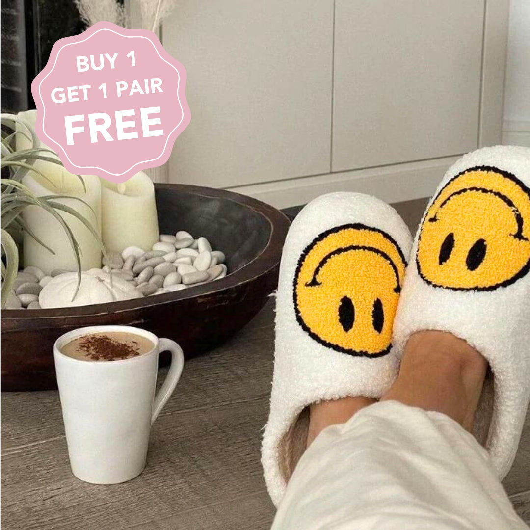 Happy Face Slippers – BUY 1 GET 1 FREE